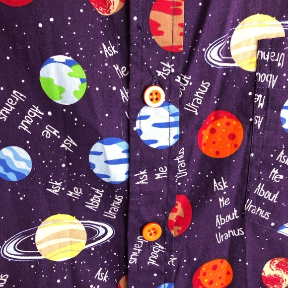 Uranus button up shirt from Spencer’s. - Picture 2 of 10